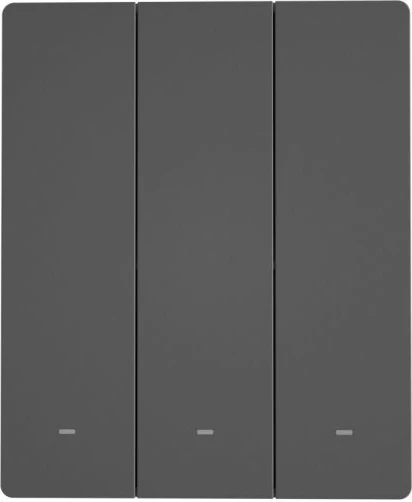 Switch muri smart Wi‑Fi SONOFF M5-3C-80, 3-kanalësh, antracit