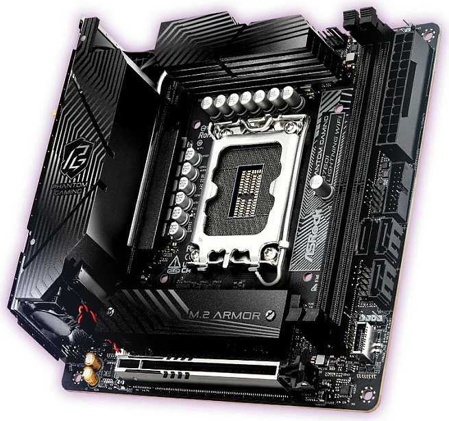 Pllakë amë ASRock B760I Lightning WiFi, Intel, LGA 1700, DDR5, mini ITX