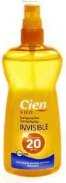 Sprej Diellor Transparent Cien Sun 20, 250ml