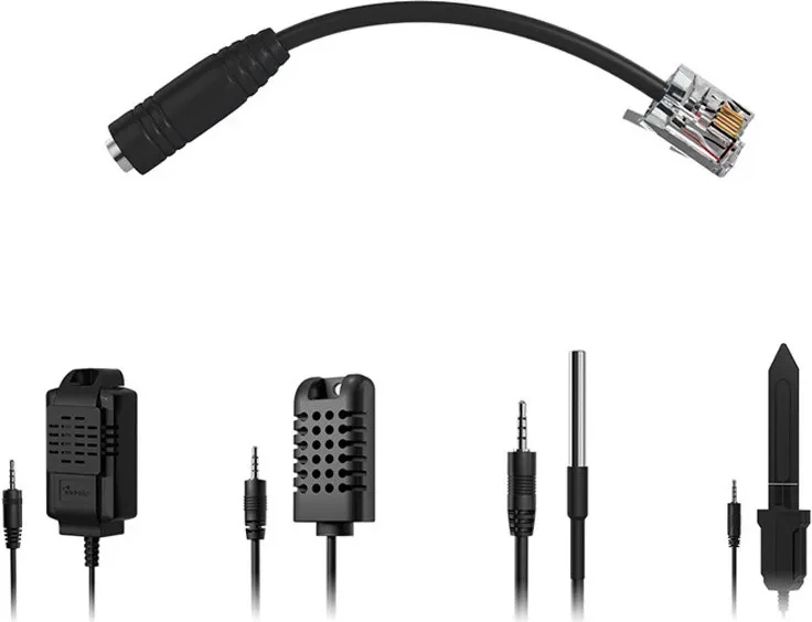 Adapter sensorësh Sonoff AL010, Jack 2.5mm në RJ9, i zi