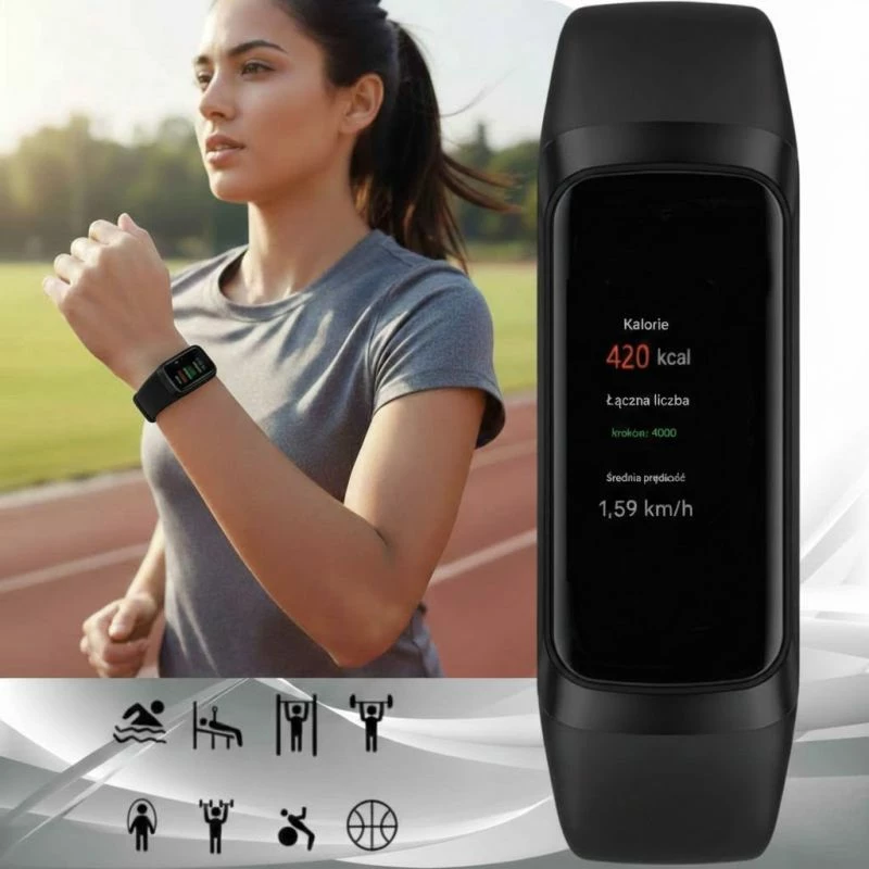 Smartband Gravity GT40-1, e zezë