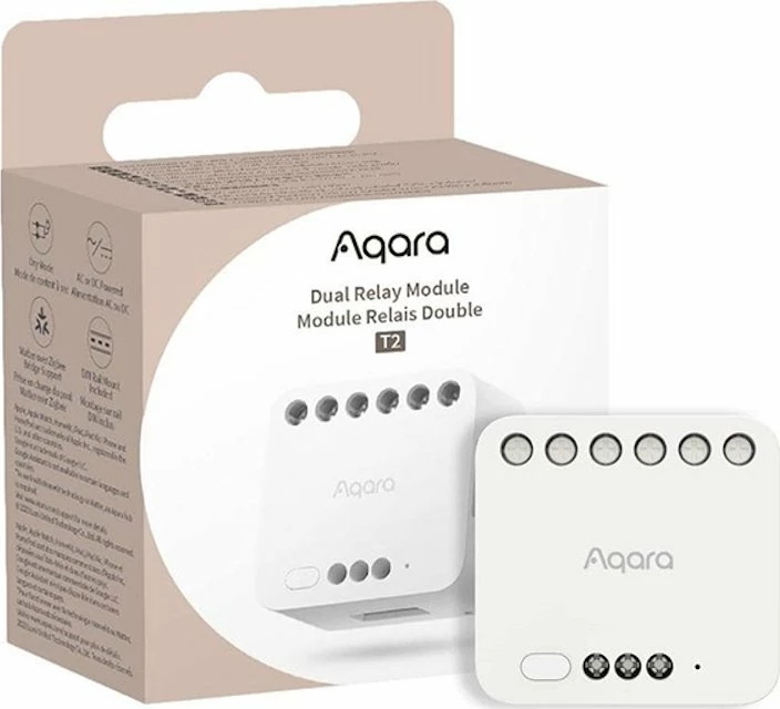 Modul relé smart home Aqara DCM-K01, dual, ZigBee, 100-250V, i bardhë, 1 copë