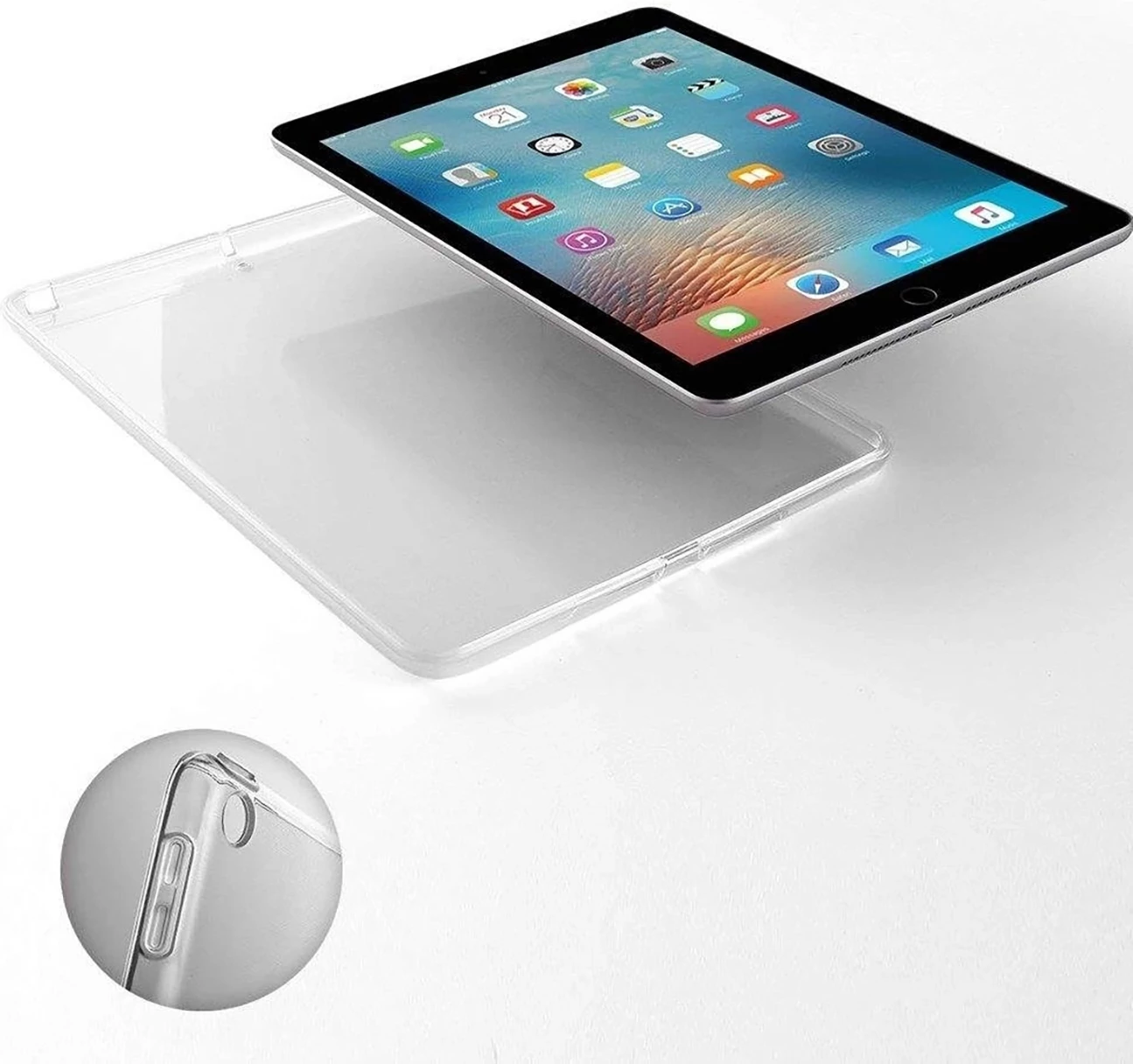 Mbështjellës tablet Hurtel Slim Case për iPad Air 13'' 2024 / 12.9'' 2022, TPU, Transparent