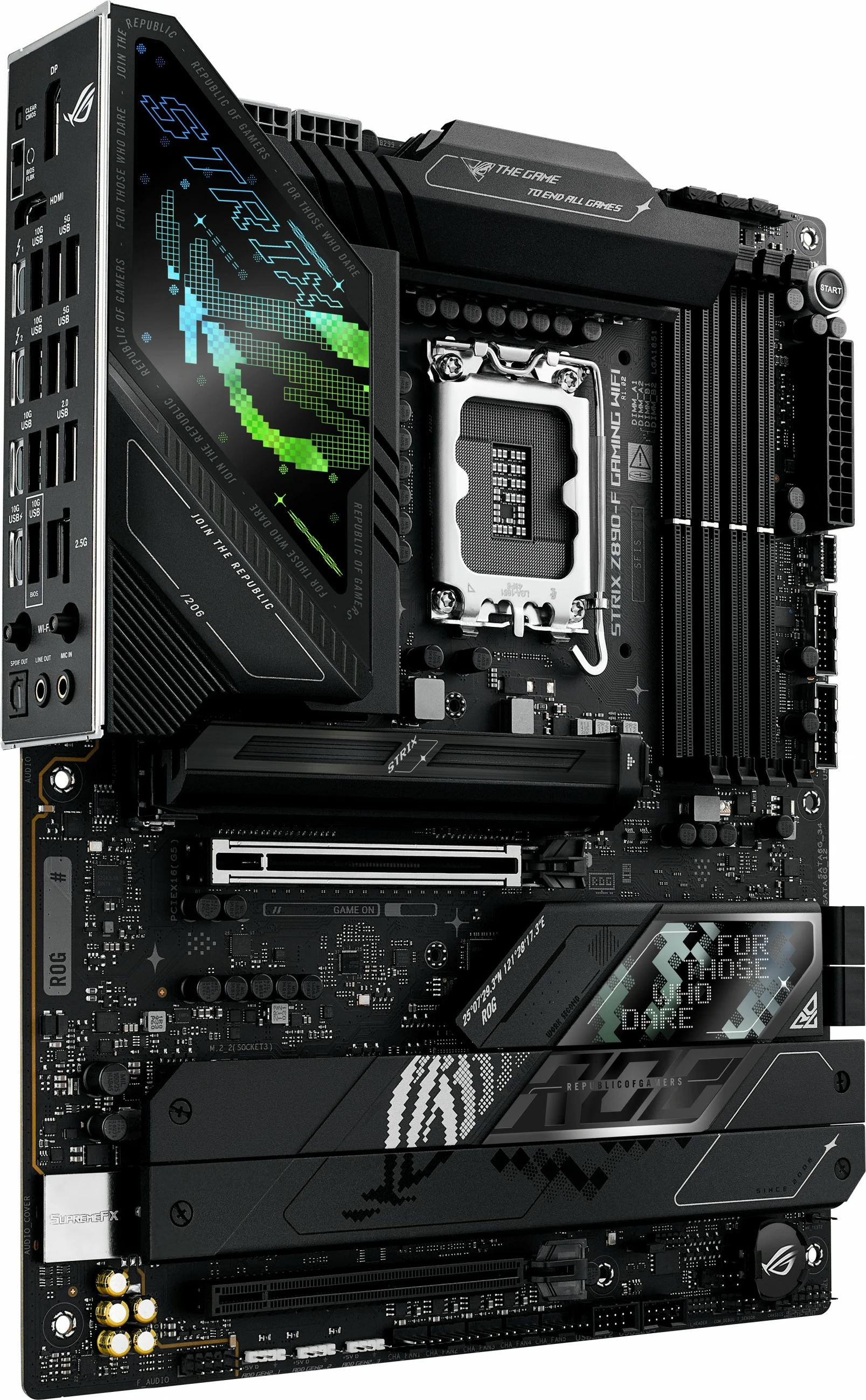 Pllakë amë ASUS ROG STRIX Z890-F GAMING WIFI, Intel, LGA 1851, DDR5, 192 GB