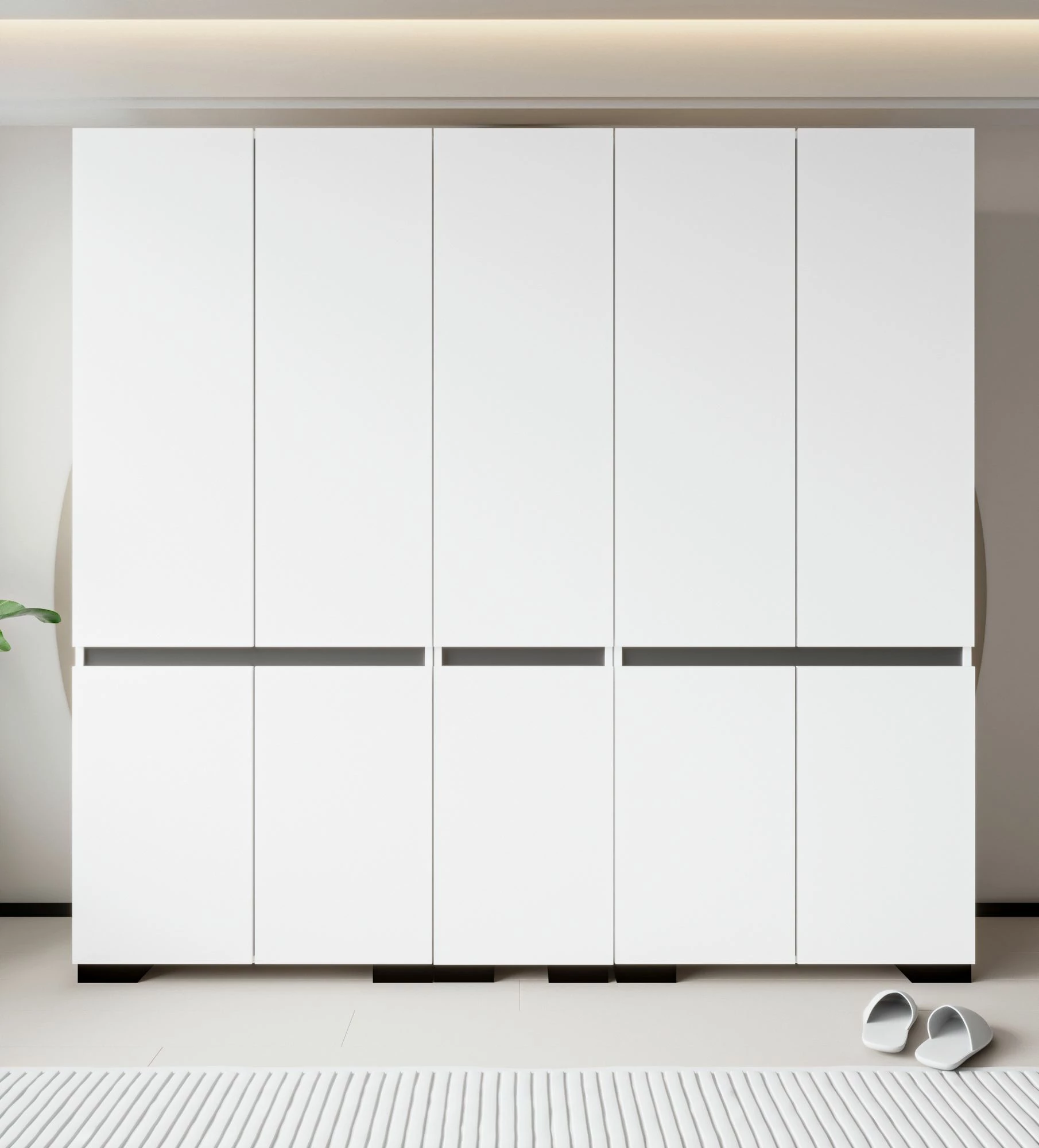 Dollap Skye Decor, Floransa 225, i bardhë dhe antracit v2