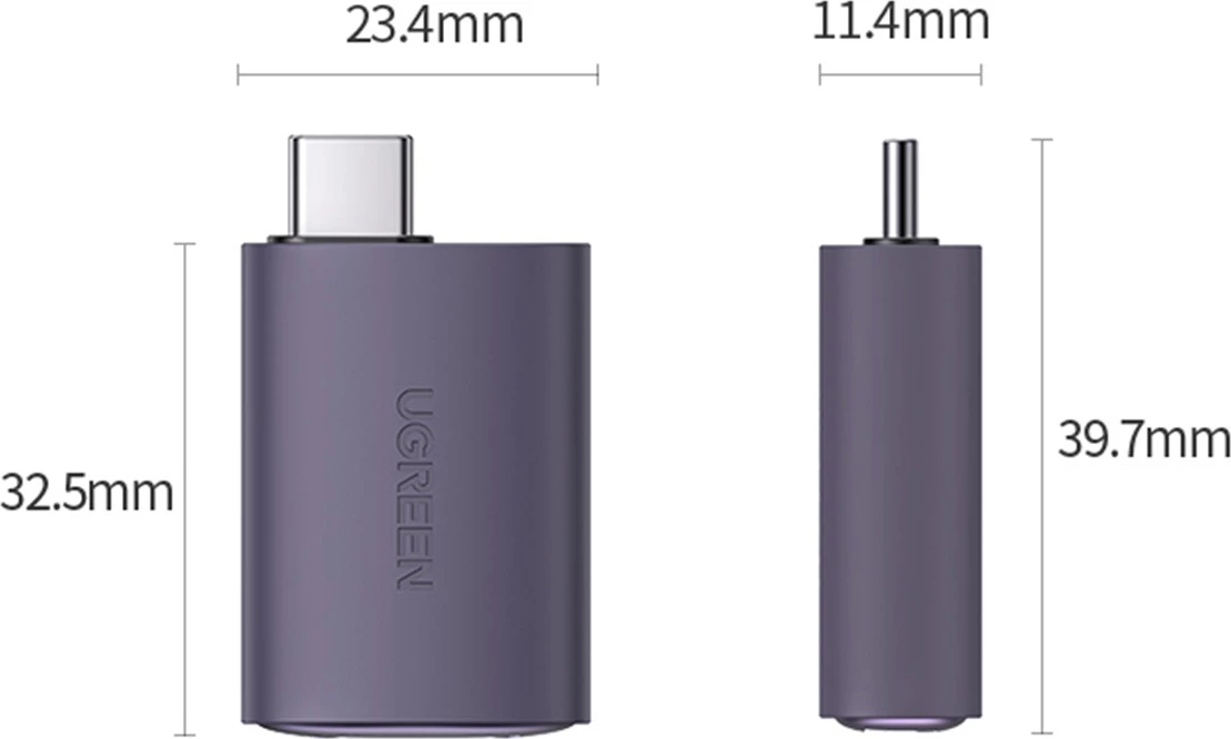 Adapter USB-C në HDMI Ugreen US320, 4K, Gri