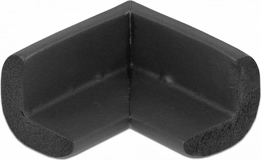 Mbrojtës këndi DeLOCK, vetëngjitës PVC 56 x 56 x 33 mm, i zi