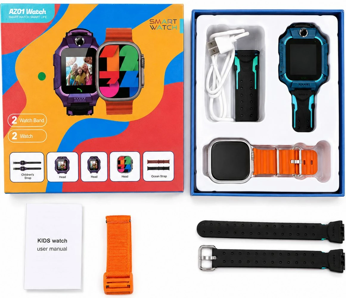 Set Smartwatch AZ01 - Kids&Të rritur