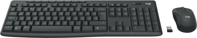 Set tastierë dhe maus Logitech MK370 Combo Business, wireless, graphite