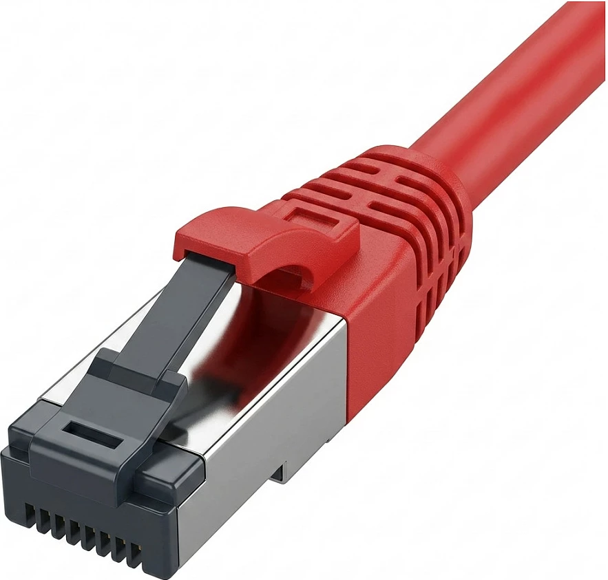 Kabllo rrjeti Synergy21 RJ45 CAT8.1, 0.15 m, S/FTP, 2000 MHz, AWG26, e kuqe