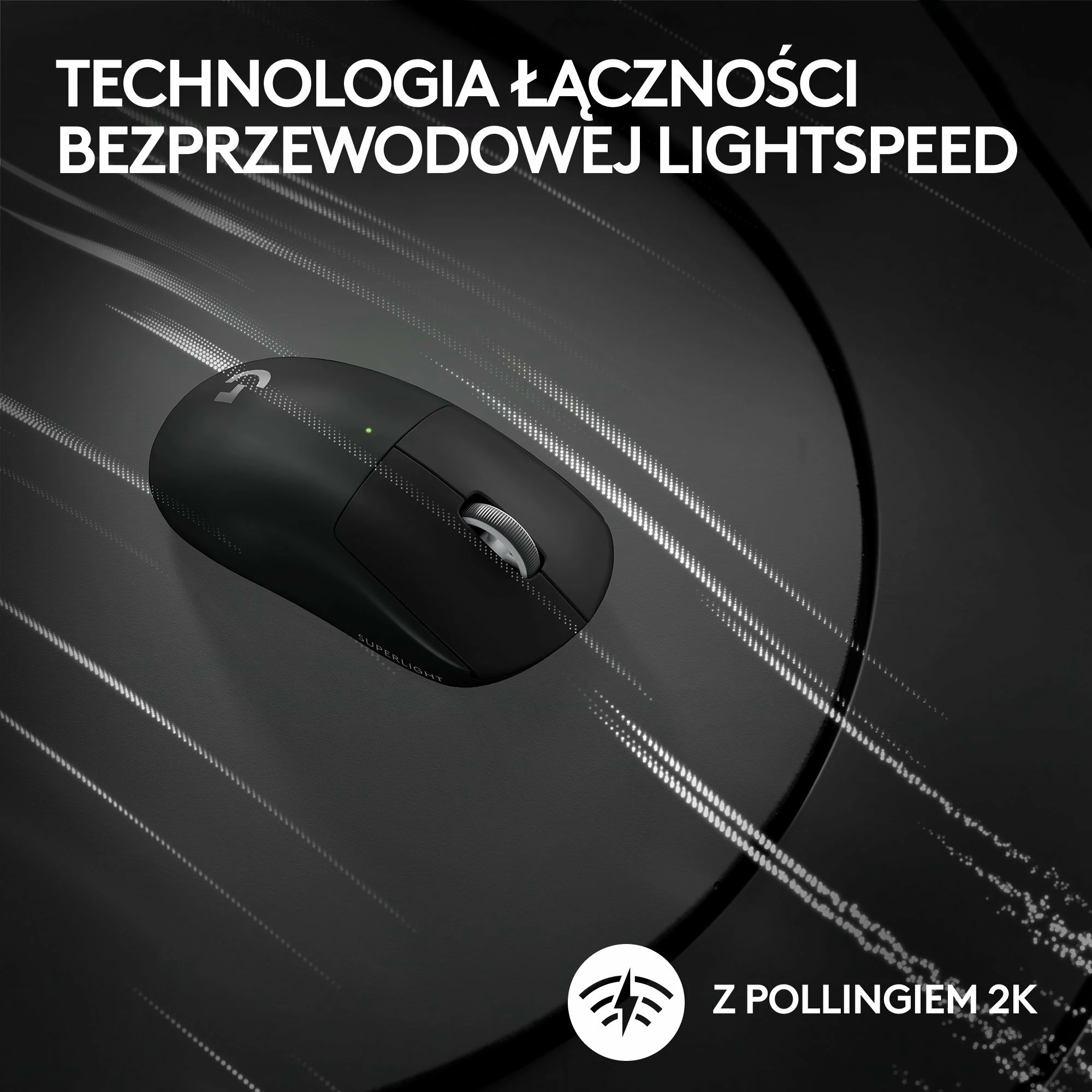 Maus Logitech G PRO X SuperLight 2 910-006630, Wireless LIGHTSPEED, HERO 2, 32000 DPI, 60 g, i zi 6