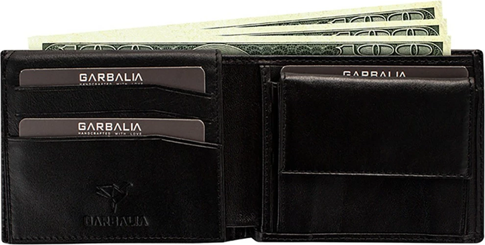 Portofol për burra, lëkurë e zezë, Zoozie Bags Jackson