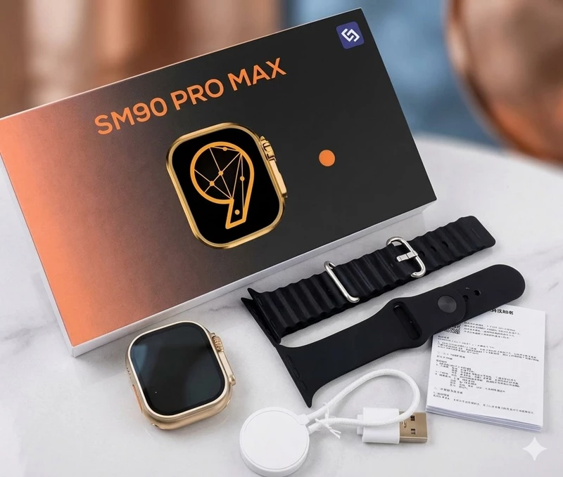 Orë Inteligjente Premium me 2 Rripa dhe Funksione Fitness – SM90 Pro Max
