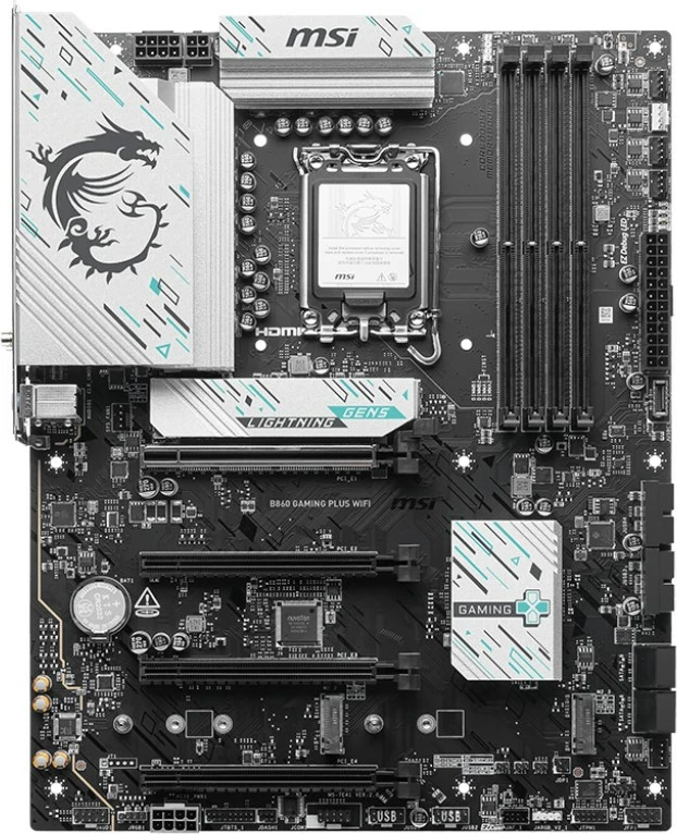 Pllakë amë MSI B860 GAMING PLUS WIFI, Intel B860, Socket LGA 1851, ATX, E zezë