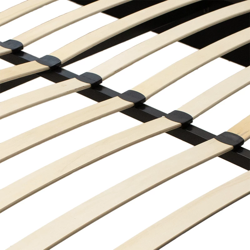 Krevat dopio Norse PU me hapsirë ruajtjeje, ngjyrë e bardhë matte, 160x200cm