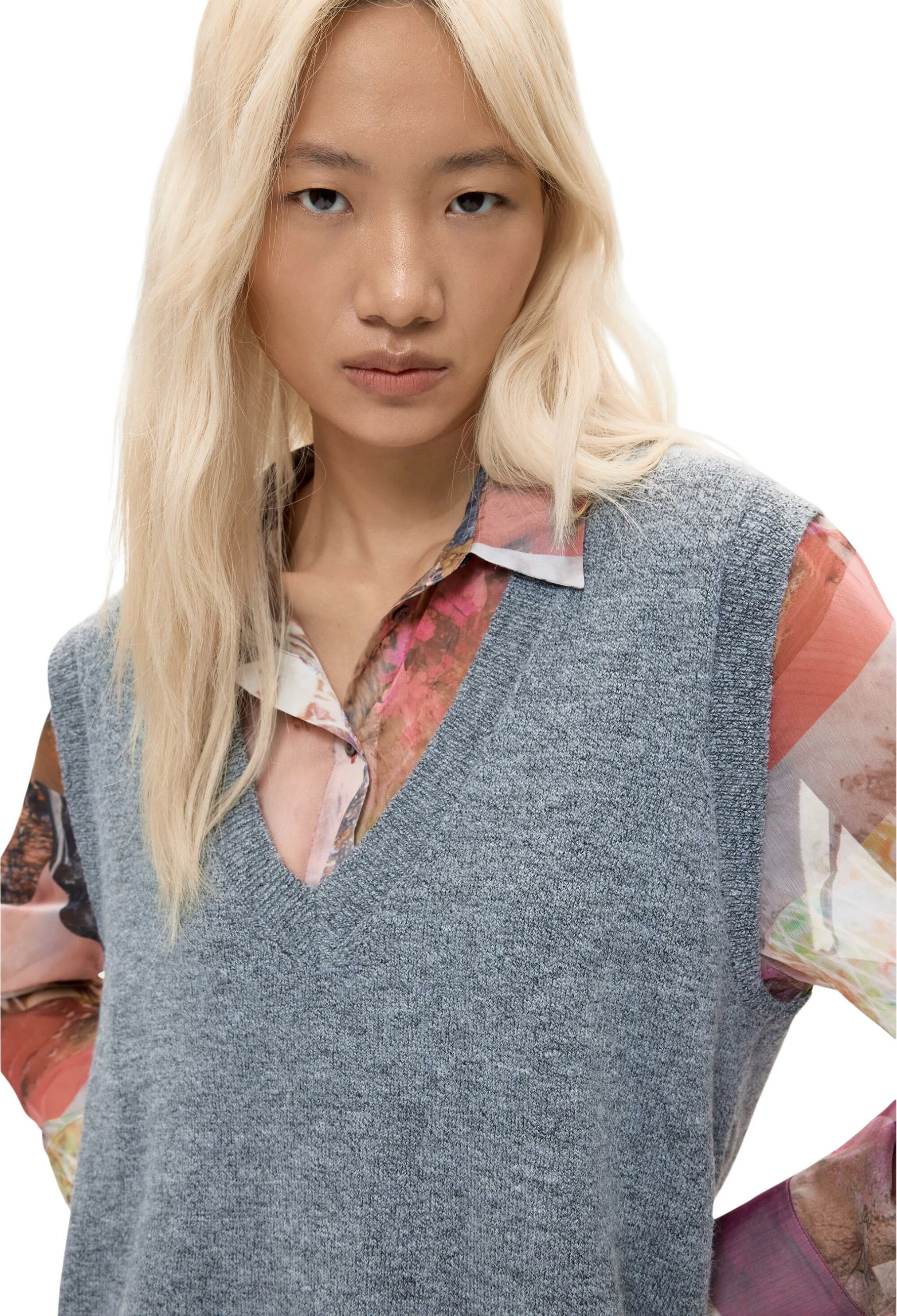 Fustan për femra Desigual VEST_NANTES 26WWVW27, i hirtë [Madhësia: XS]