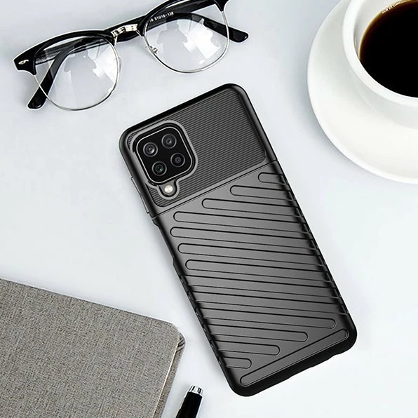 Mbështjellës Hurtel Thunder Case për Samsung Galaxy A22 4G, TPU, Kaltër