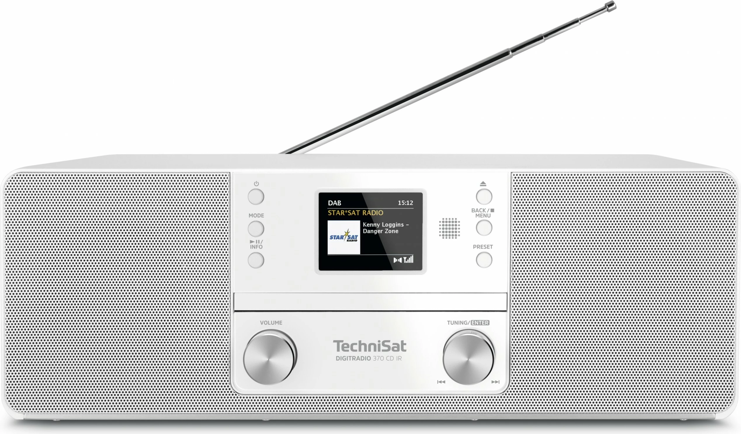 Radio TechniSat DigitRadio 370 CD IR, bardhë