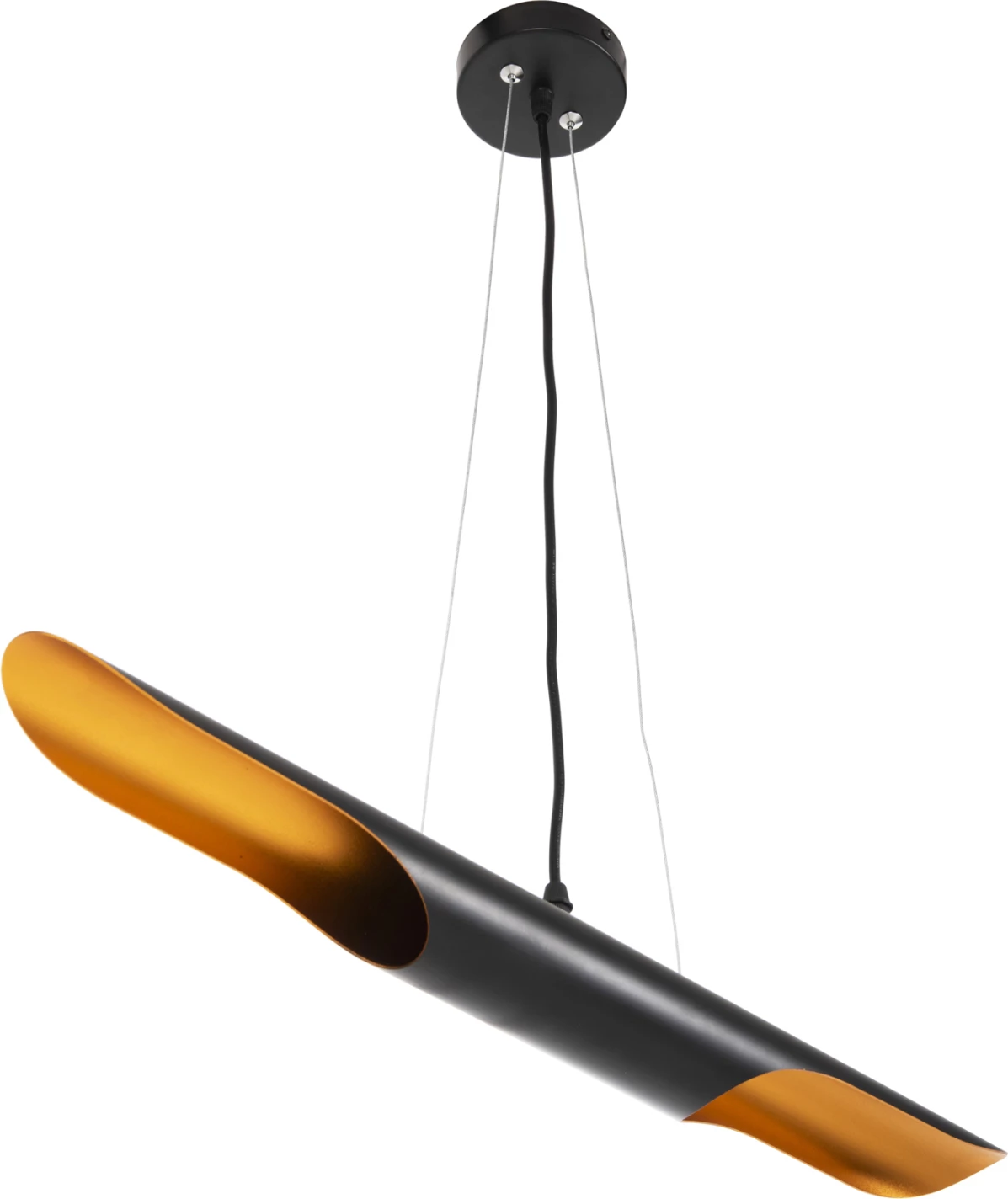 Llambë varëse tavani FH4172, metal i zi, tub-2 llamba, Φ6x60H cm