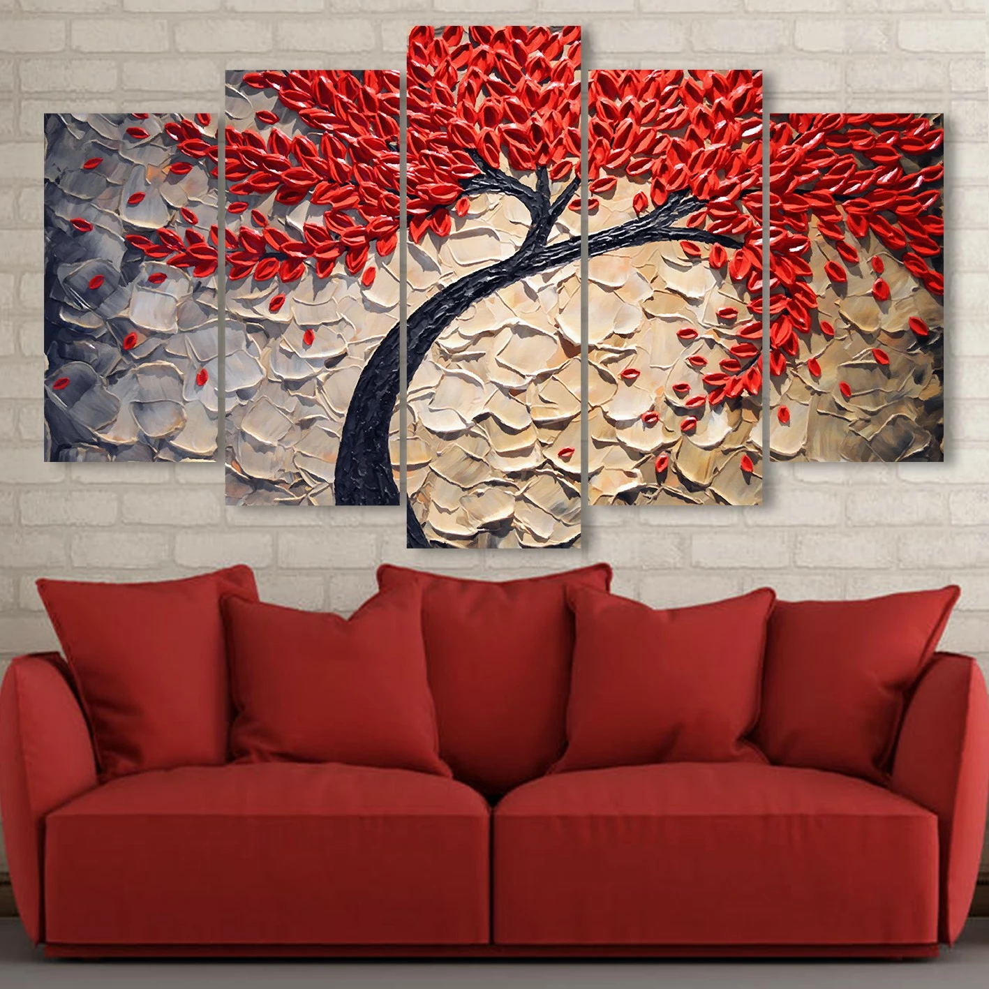 Pikturë dekorative MDF, 5 pjesë, Wallity, 5MDF4604_60100, 100x60cm