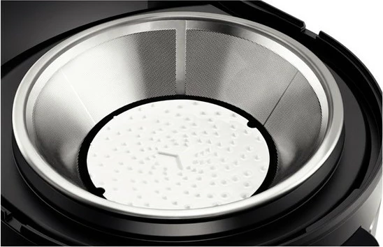 Shtrydhëse lëngjesh Bosch MES4000, 3 L, 1000 W, e zezë, gri, çelik inox