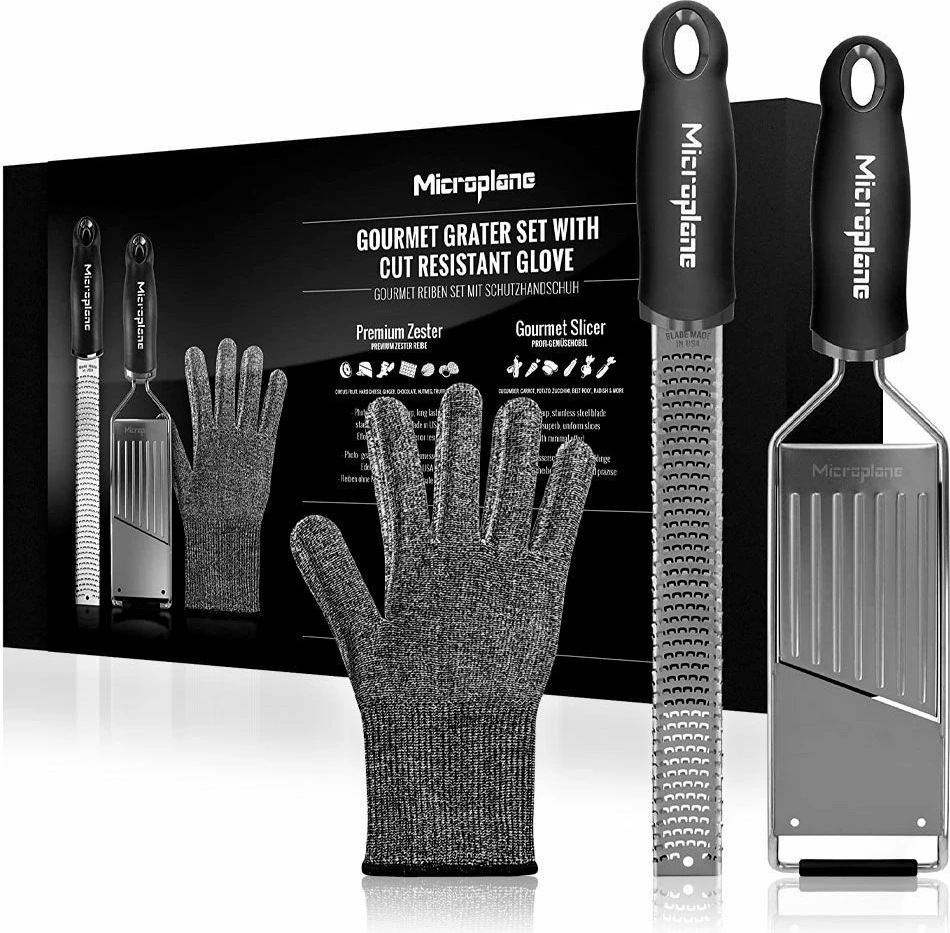 Set rende + dorëzë mbrojtëse Secret de Gourmet MC-36179, 3 copë + glove, e zezë