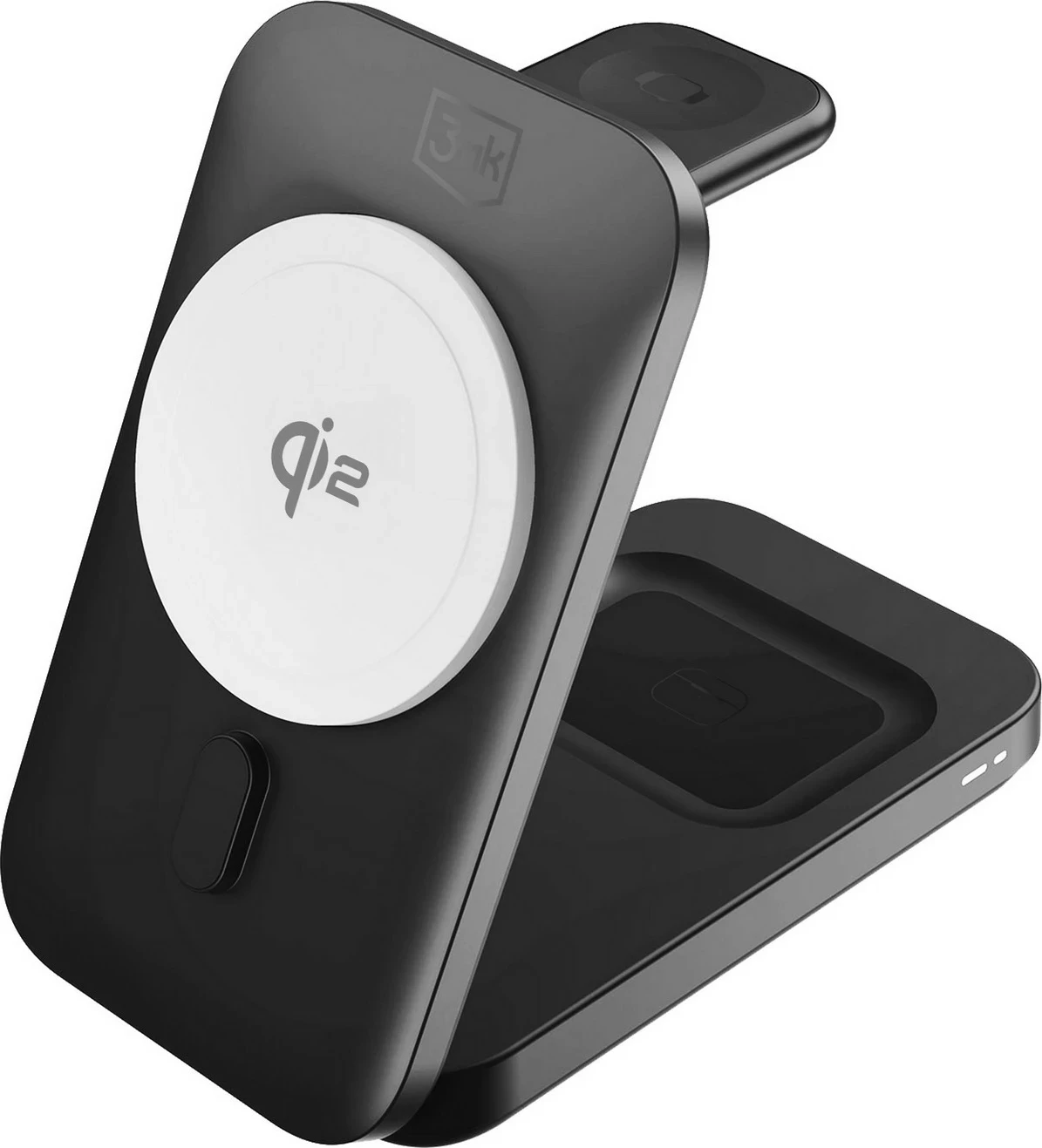 Karikues wireless 3MK MagRocket 3-in-1, 15W, zi