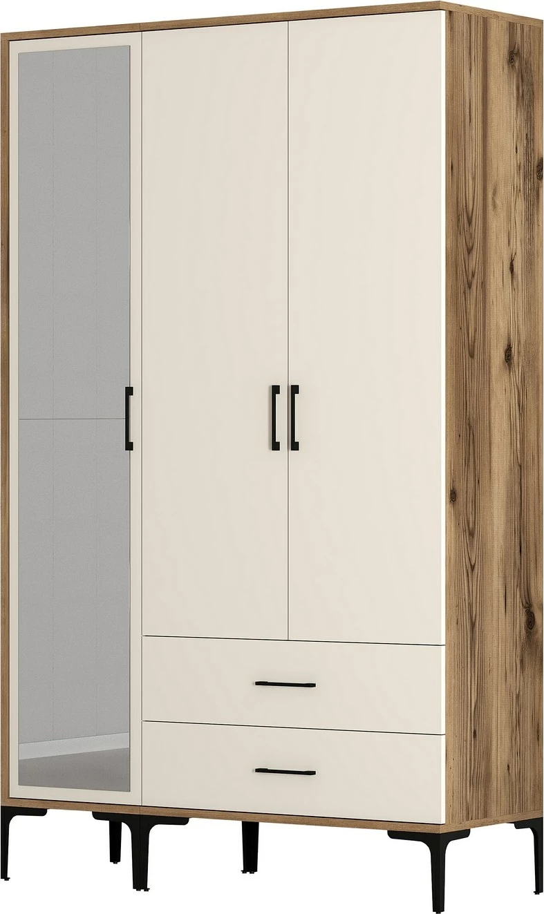 Dollap Hanah Home, Kumsal RT, ngjyrë arre dhe krem