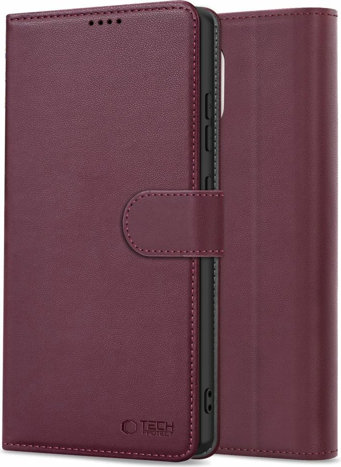 Mbështjellës Tech-Protect Wallet për Samsung Galaxy A16, eko-lëkurë, Burgundy 3