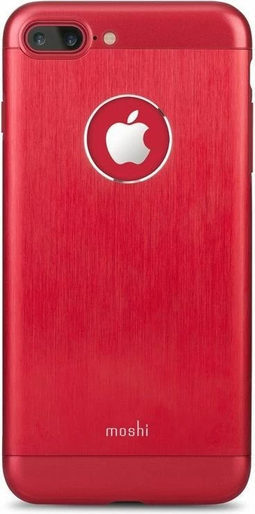 Mbështjellës Moshi Armour për iPhone 7 Plus, hibrid alumin/plastik, e kuqe (Crimson Red)