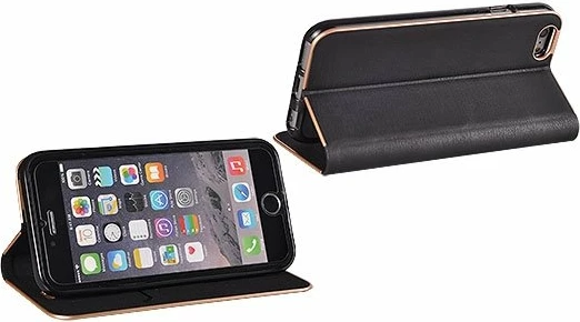 Mbështjellës flip HAVANA Premium 11692 për Xiaomi Redmi 10T/10T Pro, magnet, xhep për kartelë, i zi me skaj të artë