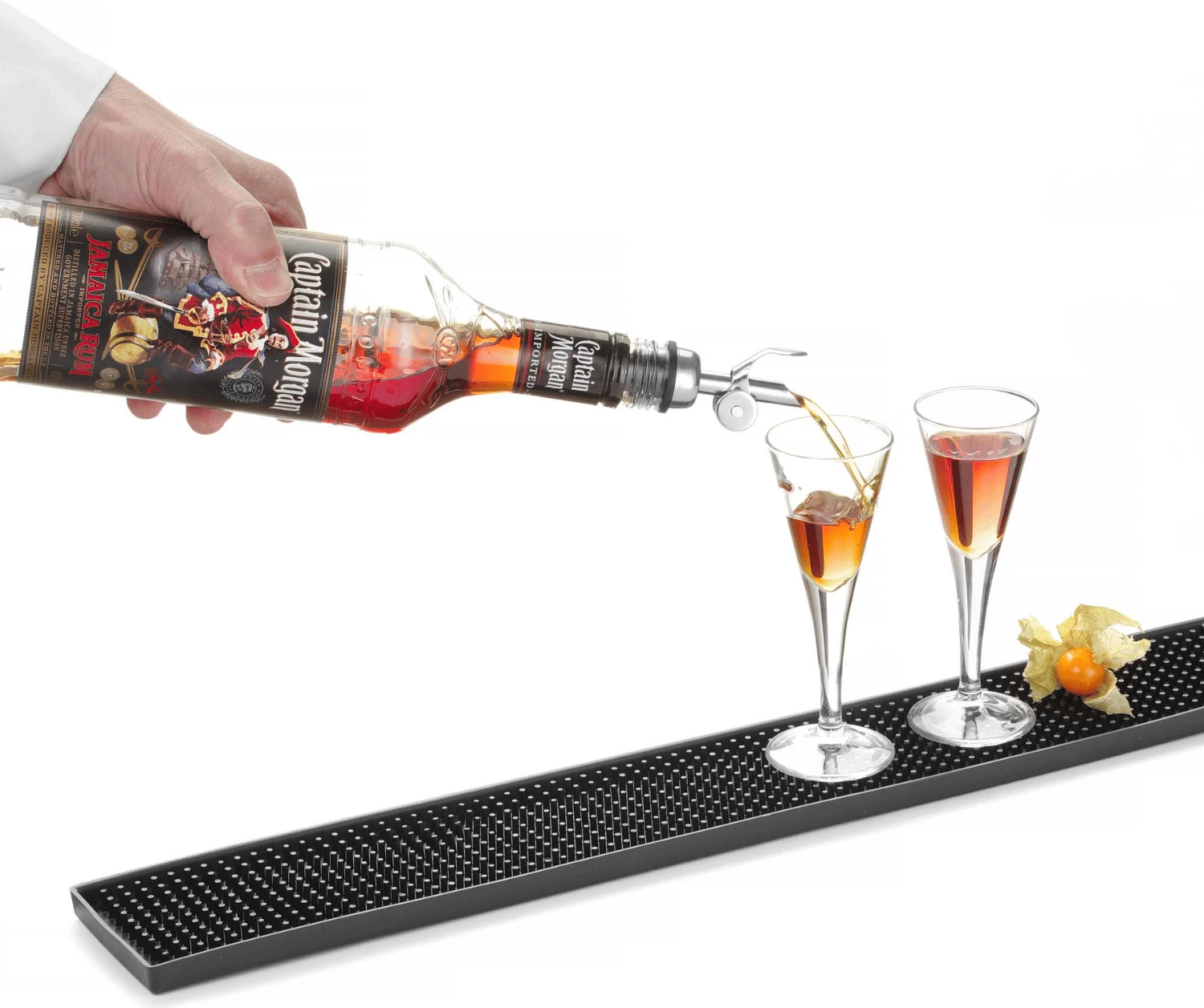 tapet baristi prej gome, Bar Up Bartender Mat, 610x85x15 mm, i zi