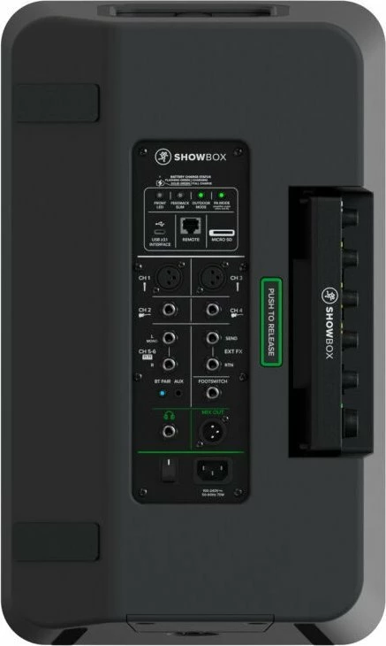Altoparlant aktiv Mackie ShowBox 400W, me bateri 5200mAh, Bluetooth 5.1, i zi