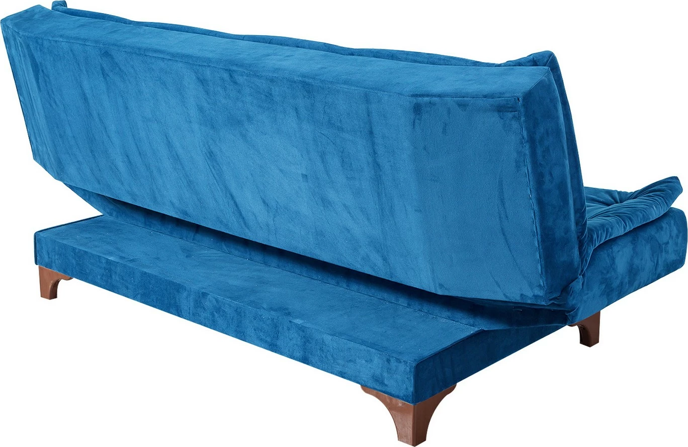 Divan-krevat 3 vendësh Atelier del Sofa, Kelebek, ngjyrë e kaltër