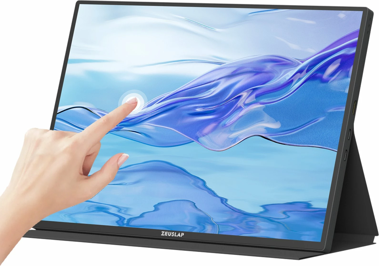 Monitor portativ Zeuslap Z10T 10.5\" IPS WUXGA me prekje, USB-C/Mini HDMI, i zi