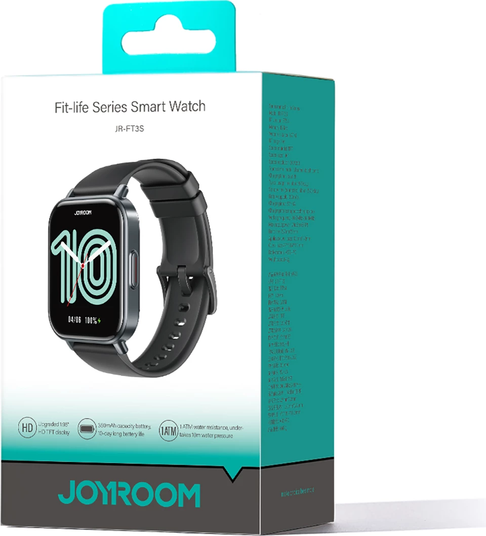 Smartwatch Joyroom Fit-Life JR-FT3S, 1.96", Bluetooth, 340 mAh, Gri