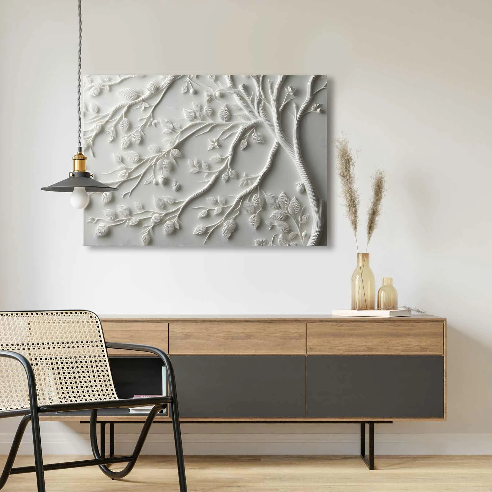 Pikturë dekorative në kanavacë Wallity, shumëngjyrëshe, 70x100cm, 70100Wabisabi-035