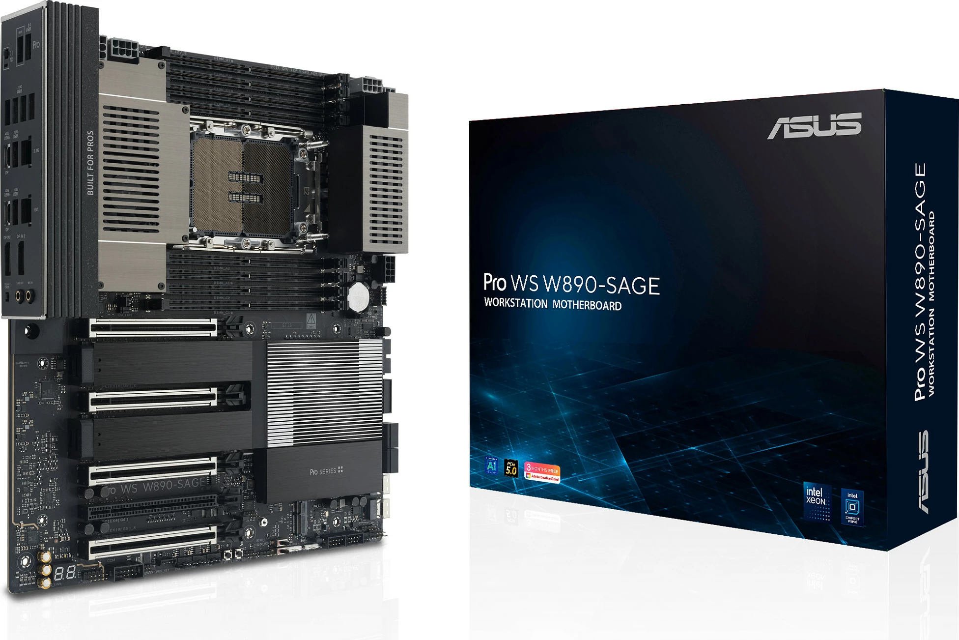 Pllakë amë ASUS Pro WS W890-SAGE, LGA 4710-2, DDR5 ECC, PCIe 5.0