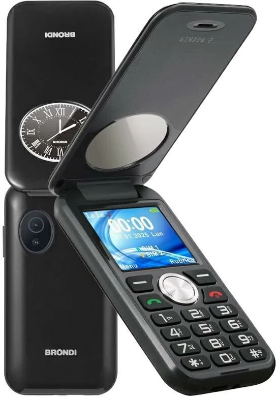 Celular Brondi Window 2, Dual SIM, Black