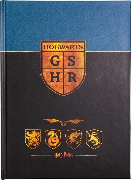 Fletore premium BLUE SKY Harry Potter A5 120 faqe me vija, kopertinë e fortë, e kaltër e errët/zezë