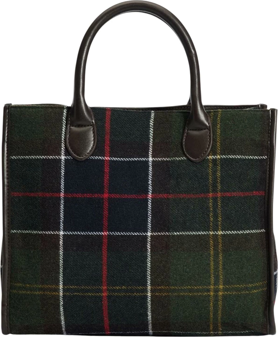 Çantë tote femra Barbour Barrhill Tartan LBA0423, jeshile e errët
