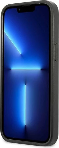 Mbështjellës, Karl Lagerfeld KLHCP13XPCOBK, për iPhone 13 Pro Max 6.7", hardcase TPU/PC me lëkurë ekologjike, Multipink Brand, i zi