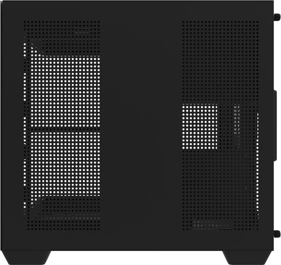 Kasë Darkflash C275P mini tower M-ATX/ITX, pamje 270° xham i temperuar, pa ventilatorë, e zezë