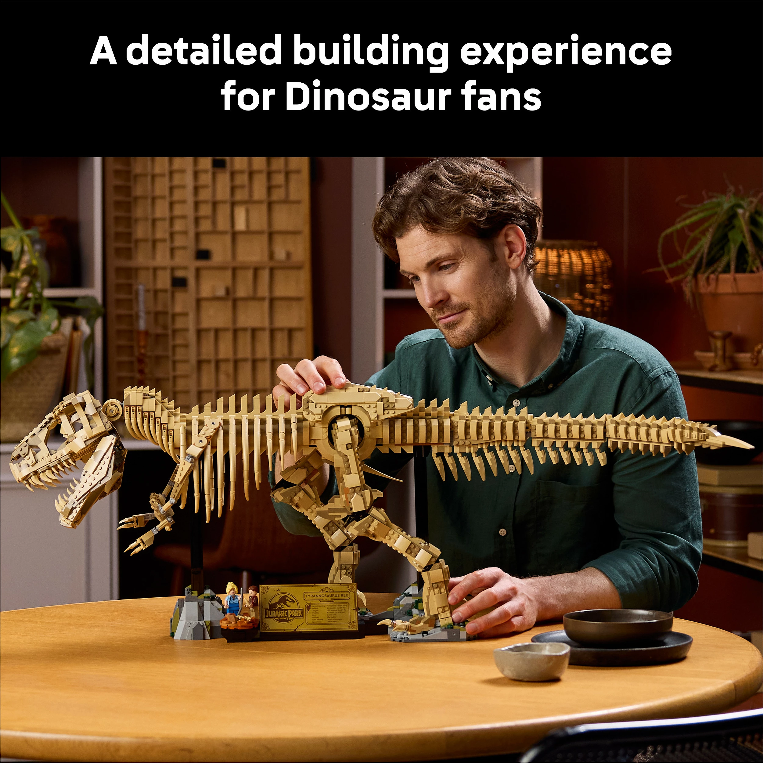 Set ndërtimi LEGO Jurassic World 76968 Dinosaur Fossils: Tyrannosaurus Rex, 3145 copë, Shumëngjyrësh