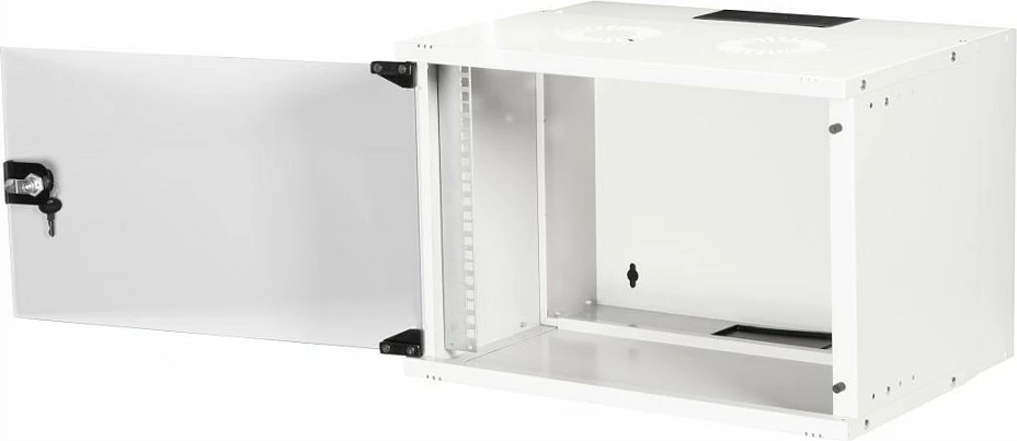 Kabinet muri 19" EQUIP ECO, 7U, 540x400mm, derë xhami e temperuar, gri e çelët