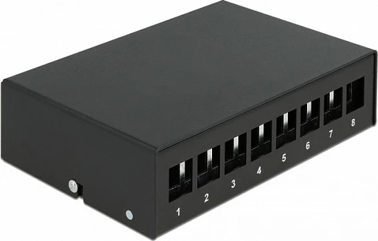 Patch panel Keystone DeLOCK 8 porta, metal, i zi