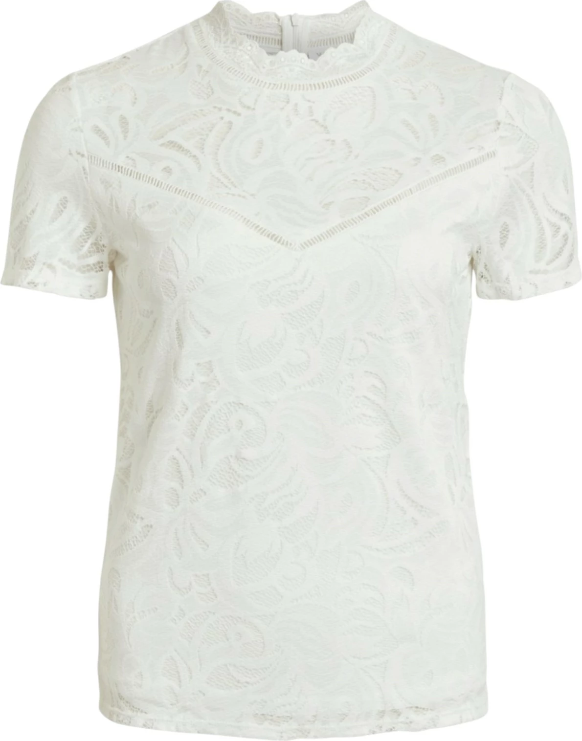 Maicë për femra Vila Clothes VISTASIA S/S LACE, krem