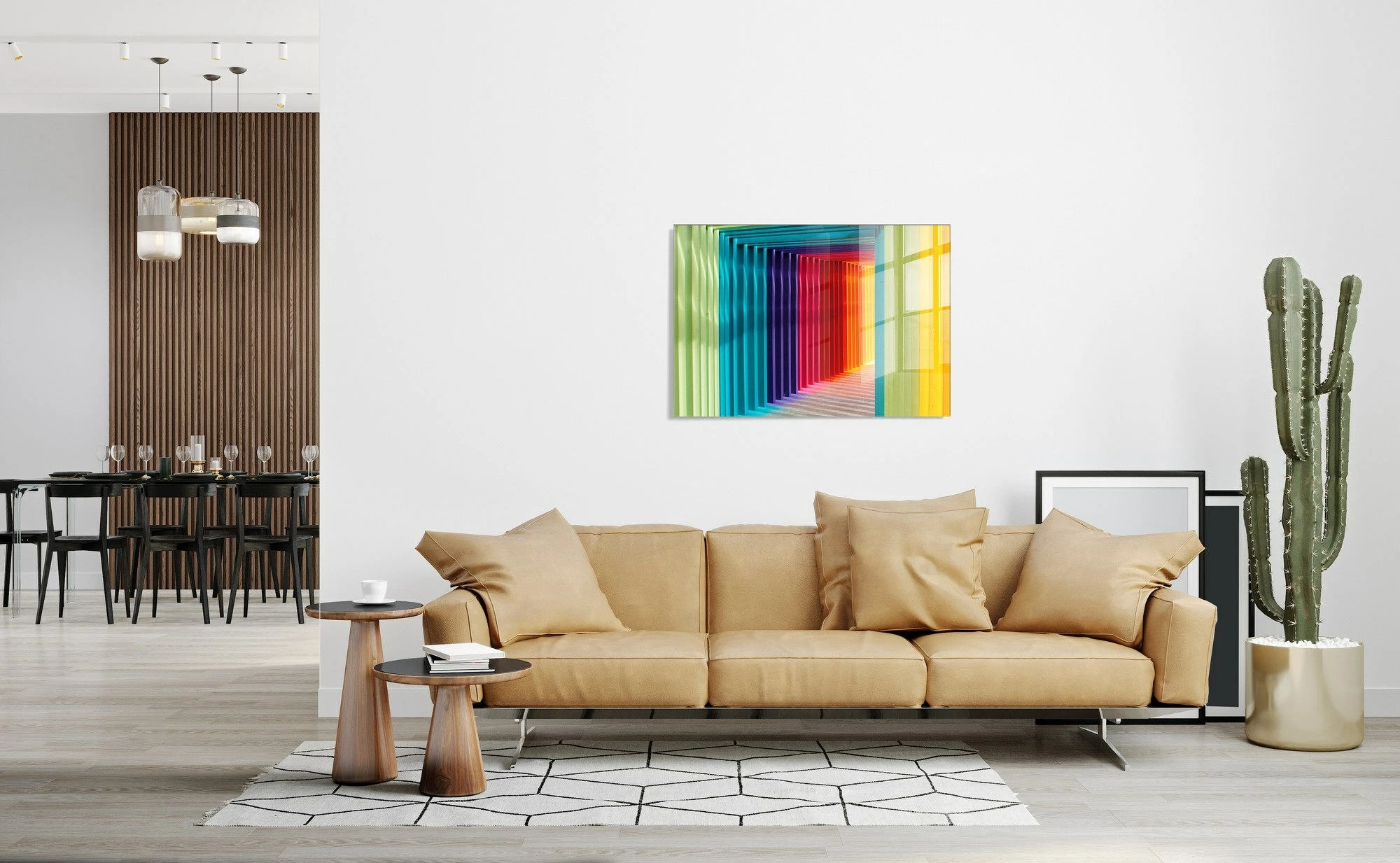 Pikturë dekorative prej xhami të temperuar, shumëngjyrëshe, Wallity UV-555, 30x45cm