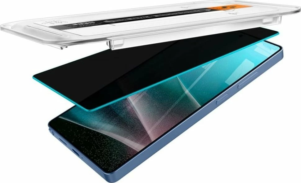 Xham mbrojtës privatësie Spigen Glas.tR "EZ Fit" HD për Galaxy S25 Ultra, 9H, 0.20 mm, 2 copë