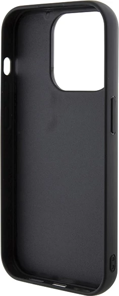 Mbështjellës Guess Disco Metal Script për iPhone 15 Pro, i zi